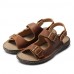 Men's Shoes Outdoor / Athletic / Casual Leather Sandals Brown  