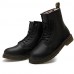 Shoes Outdoor / Office  Career / Casual Leather Boots Black  