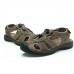 Men's Shoes Outdoor / Casual Leather Sandals Brown / Khaki  