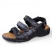 Men's Shoes Outdoor / Office & Career / Athletic / Dress / Casual Nappa Leather Sandals Black / Brown  