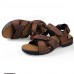 Men's Shoes Outdoor / Office & Career / Athletic / Dress / Casual Nappa Leather Sandals Black / Brown  