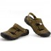 Men's Shoes Outdoor / Office & Career / Athletic / Dress / Casual Nappa Leather Sandals Khaki  