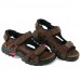 Men's Shoes Outdoor / Office & Career / Athletic / Dress / Casual Leather Sandals / Flip-Flops Big Size Taupe  