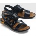 Men's Shoes Outdoor / Athletic / Casual Nappa Leather Sandals Black / Brown  